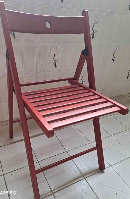 Photo of free Foldable light wooden chair (Clementi / Sunset Way) #1