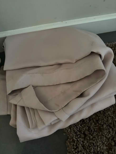 Photo of free 2 blush pink curtain panels (Mountsorell) #2