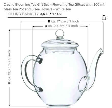 Photo of free Flowering Tea Giftset with 500 ml Glass Tea Pot and 6 Tea Fl (West Malling ME19) #2