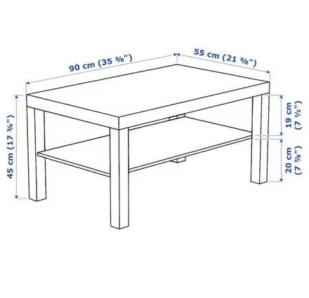 Photo of free IKEA white medium coffee table (SW18) #2