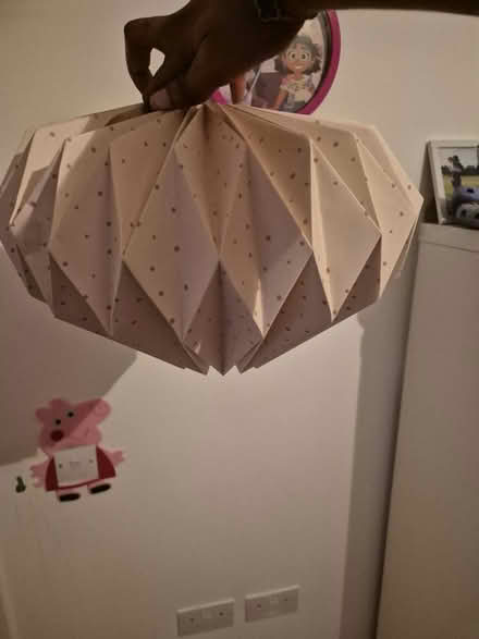 Photo of free Pink lamp shade (SE19) #1