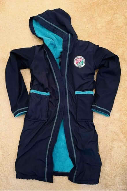 Photo of swim parka or robe w hood (94025) #3