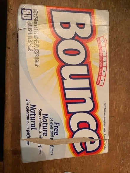 Photo of free Bounce Dye/Perfume Free Dryer Sheet (South Brampton) #1