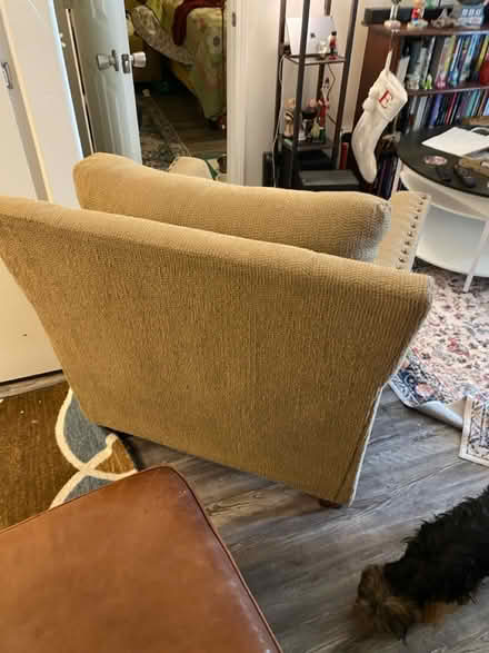 Photo of free Tan armchair (24th and West Brooks) #2