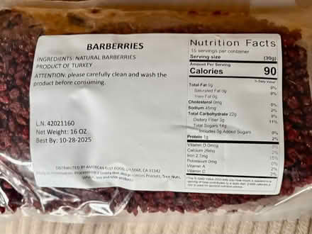 Photo of free Dried Barberries (San Rafael - Terra Linda) #1