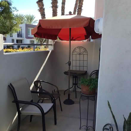 Photo of free Patio umbrella & stand (Palm Springs near the airport) #1