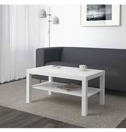 Photo of free IKEA white medium coffee table (SW18) #4