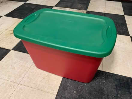 Photo of free Xmas Storage tote bin (North Dearborn Heights) #1