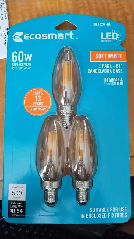 Photo of free Candelabra Bulbs (Vacaville) #2