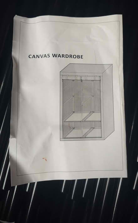 Photo of free Folding Wardrobe (Canvas) (Priestwood RG42) #1