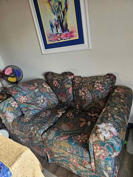 Photo of free Comfy Paisley Floral Loveseat (North Salem) #2