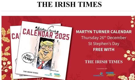 Photo of IRISH TIMES 2025 calendar (Ranelagh) #1