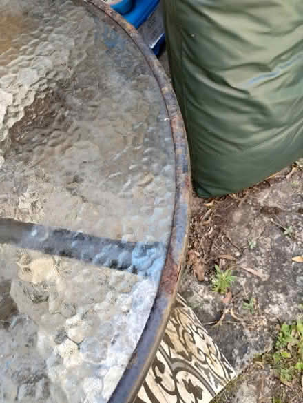 Photo of free Round Glass Outdoor Table (Hunters Hill, NSW) #2