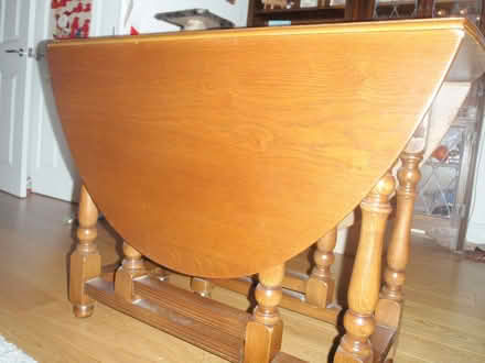 Photo of free drop leaf table and six chairs (Seaton Sluice NE26) #2