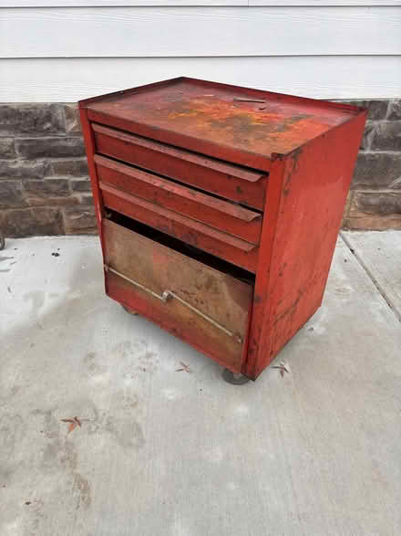 Photo of free Metal Tool Box (Off Brockton Rd in Jefferson) #3