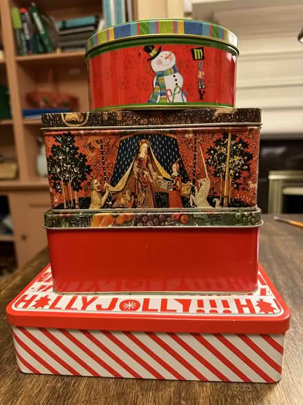 Photo of free Four Christmas Cookie Tins (Kensington) #1