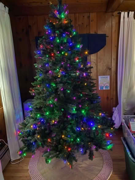 Photo of free 7 ft Pre-lit Christmas tree (North Branford) #1