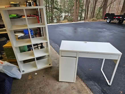 Photo of free Ikea Cube shelf + student desk (North Nashua NH) #1