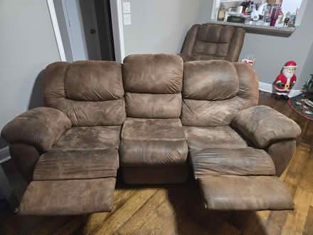 Photo of free Faux leather sofa (Kingwood, by NorthPark HS) #2