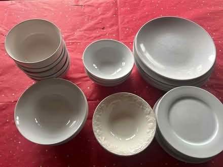 Photo of free Various white used plates, bowls (WS7 Chasetown) #1