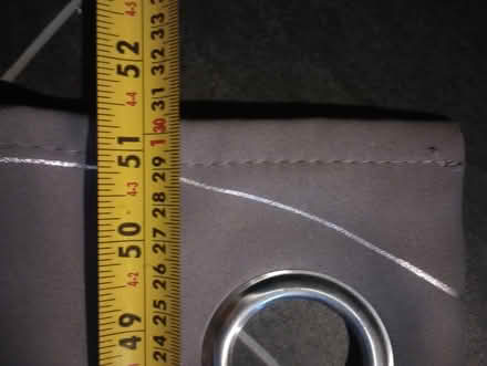 Photo of free Grey curtains with silver (Newtown, Wigan WN5) #2