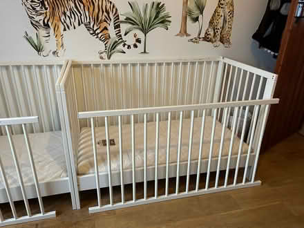 Photo of free White IKEA cot (Turton BL7) #3