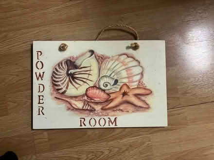 Photo of free Powder room hanging sign (Montgomeryville) #1