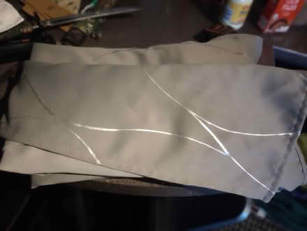 Photo of free Grey curtains with silver (Newtown, Wigan WN5) #1