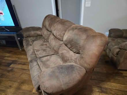 Photo of free Faux leather sofa (Kingwood, by NorthPark HS) #3