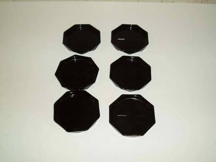 Photo of free Set of 6 Black Glass Coasters (Yateley GU46) #2