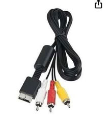 Photo of Three coloured prong cable and remote for playstation (Caernarfon LL55) #1