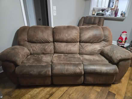 Photo of free Faux leather sofa (Kingwood, by NorthPark HS) #1