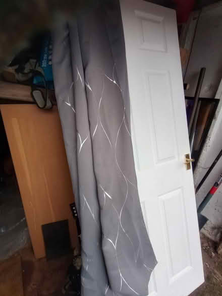 Photo of free Grey curtains with silver (Newtown, Wigan WN5) #4