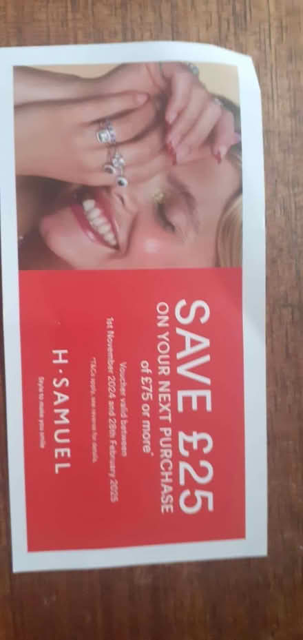 Photo of free H Samuel discount (Maidenhead SL6) #1