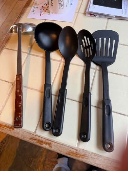 Photo of free Various cooking utensils black plastic (Cumnor OX2) #1