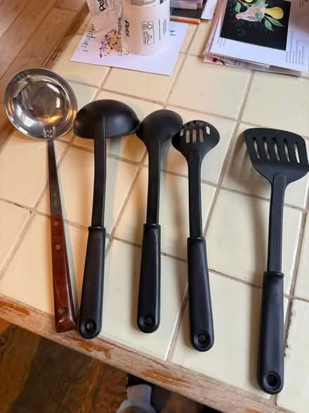 Photo of free Various cooking utensils black plastic (Cumnor OX2) #2