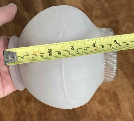 Photo of free 2 frosted glass 3-1/4" lamp shades (Fremont-Sundale/28 Palms) #4