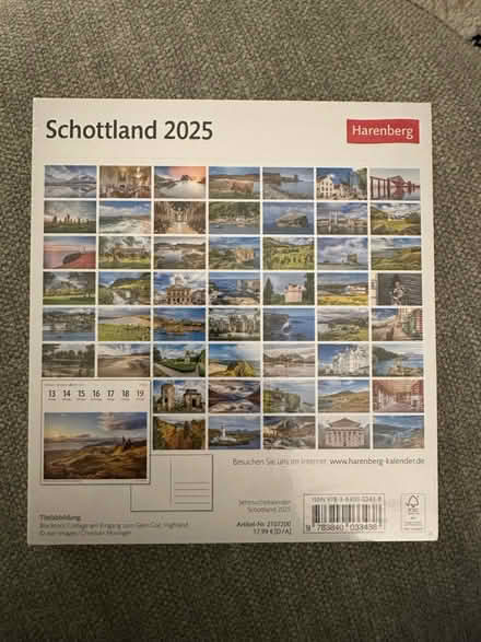 Photo of free 2025 Postcard Calendar (EH7 Leith) #2