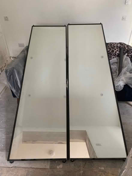 Photo of free 2 mirrored sliding wardrobe doors (Drimnagh, Dublin 12) #1