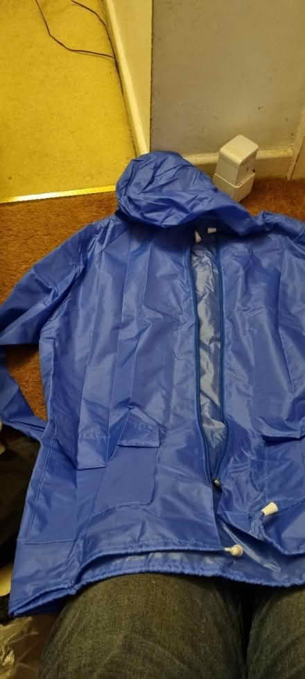 Photo of free Lightweight blue rain jacket (Upper Wellsway) #1