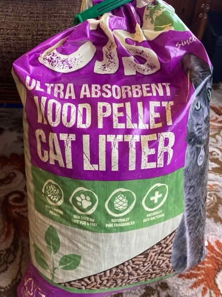 Photo of free cat wood pellets litter (Garvock) #1