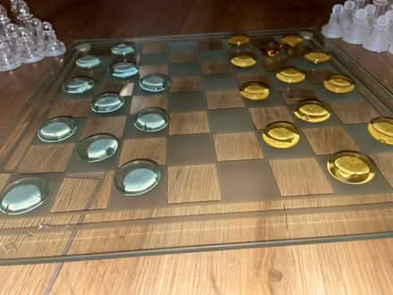 Photo of free Glass chess/checkers board (Dennistoun G31) #3