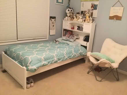 Photo of free white bed frame - twin (St. Charles - near Dean & 12th) #2