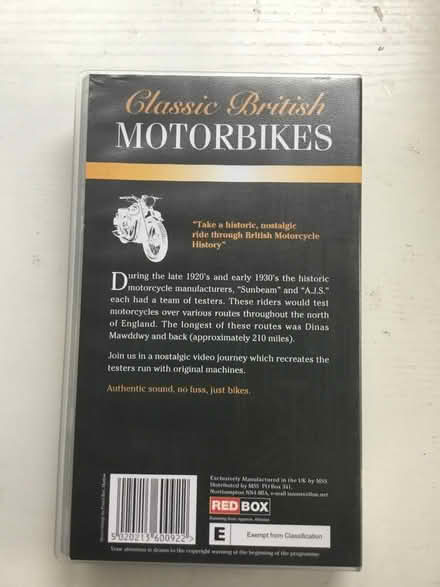 Photo of free Motorbike VHS Tape (RG30 Tilehurst) #3