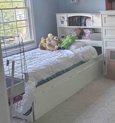 Photo of free white bed frame - twin (St. Charles - near Dean & 12th) #1