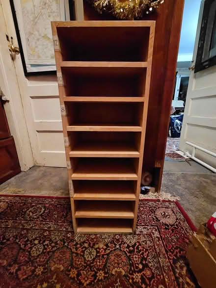 Photo of free Tall wooden shelves (Riddlesdown CR8) #1