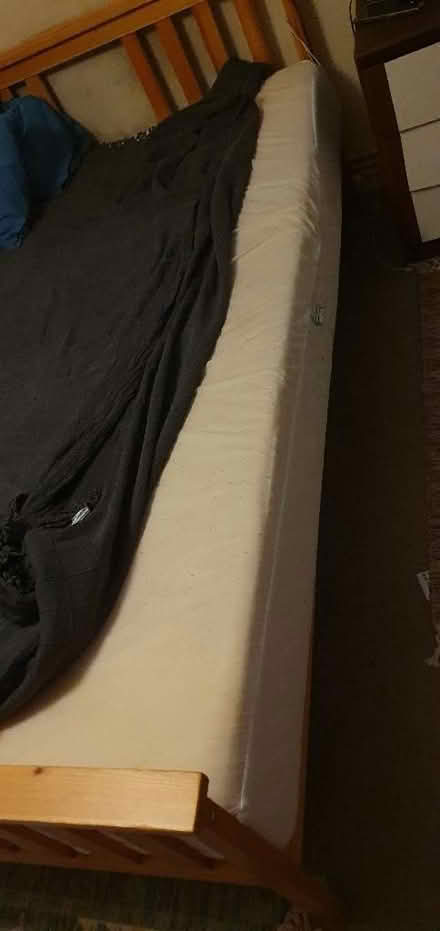 Photo of free Kingsize memory gel foam mattress. Always been covered. (Lexden CO3) #2