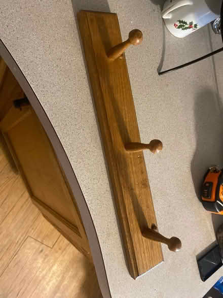 Photo of free 3 wooden coat rack (Romulus, mi) #1