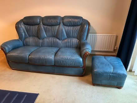 Photo of free Leather sofa (NR9) #1