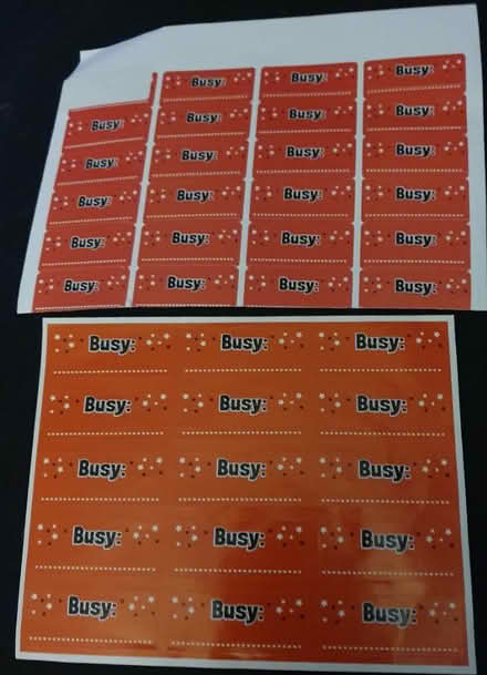 Photo of free Busy stickers for calendar (BA13 Westbury) #1